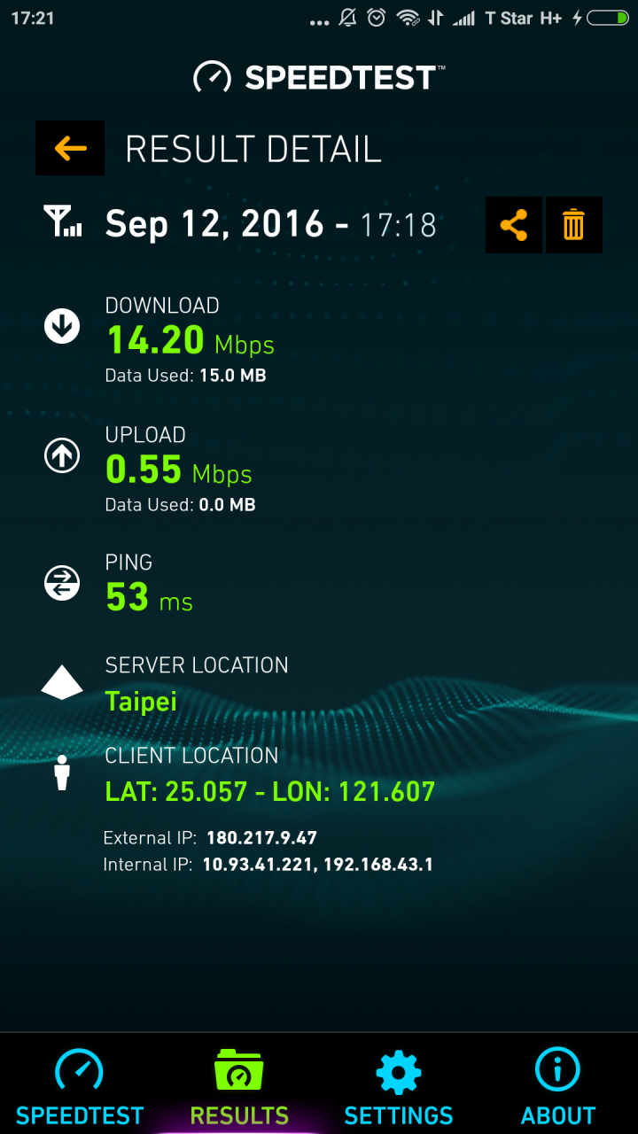 台星3G下載可達14M(非4G門號)