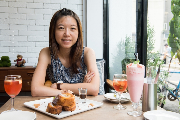 食-台北｜Cafe' a la mode(師大店)｜師大下午茶｜店內好吃好拍氣氛相當好｜法式布丁吐司系列必點 熱帶水果冰茶也好喝~
