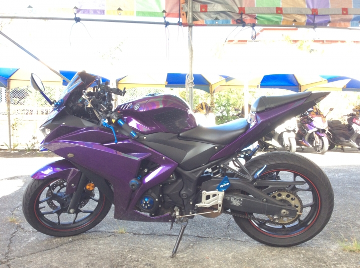 新手 首PO愛車 YAMAHA YZF-R3 PURPLE TYPE