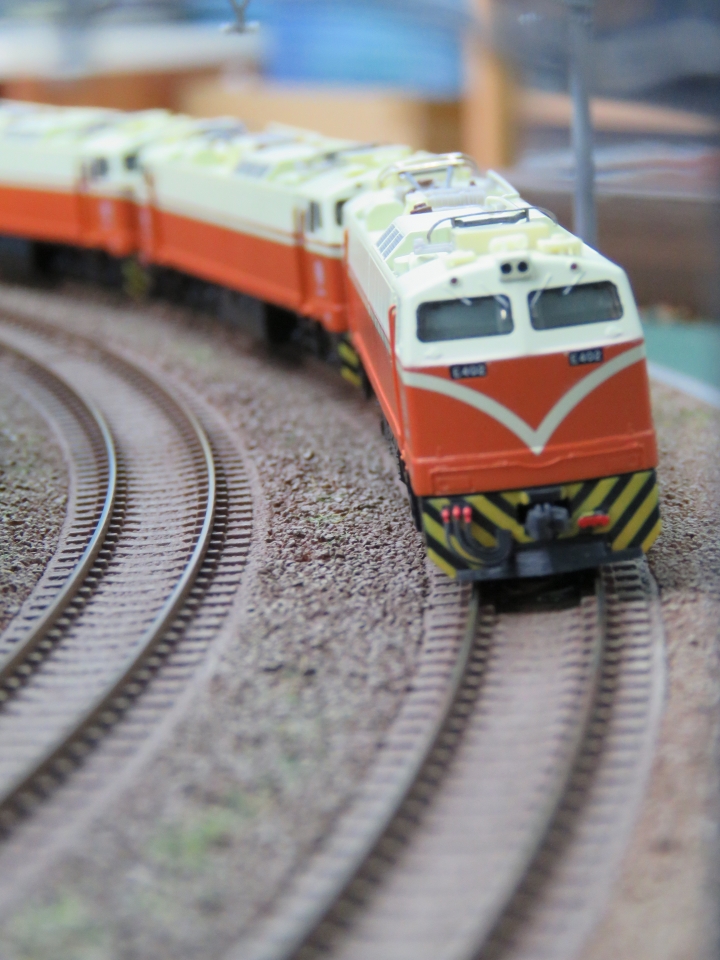 (原創)鐵道模型 CTTC運轉會 2016/10/29 裝甲列車&軍列%機車重連&攝影車
