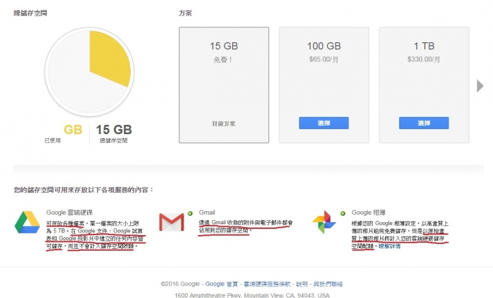 原本還在想說 Pixel 的空間是雲端硬碟該有多好，最後我才發現我帳號是無限量。