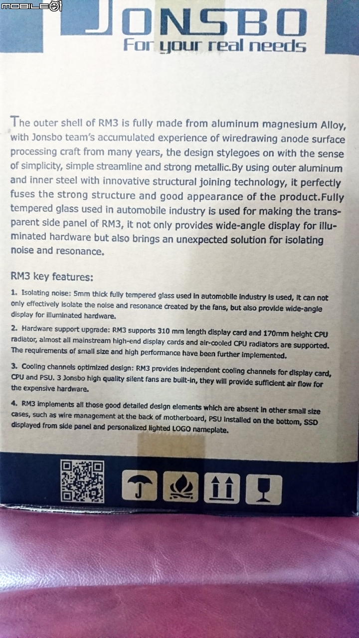 [開箱-機殼]喬思伯 RM3 玻璃 鈦灰色版....外加新Power事件