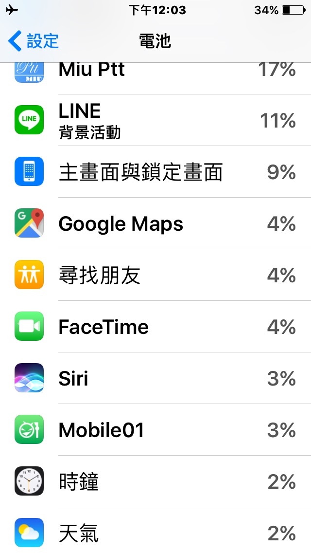 iphone 7 待機時間過短