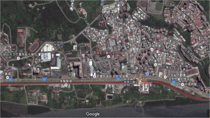 求助 設計地圖 淡水區竹圍地區