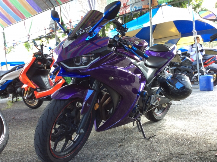 新手 首PO愛車 YAMAHA YZF-R3 PURPLE TYPE
