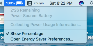 MacBook Air (11-inch, Early 2014) 電池續航力