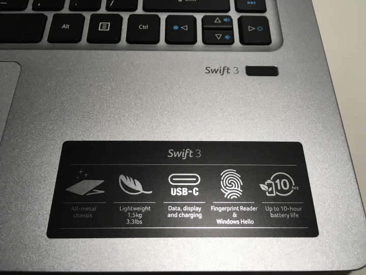 Acer Swift 3 換NVMe SSD (Intel 600p 256GB)