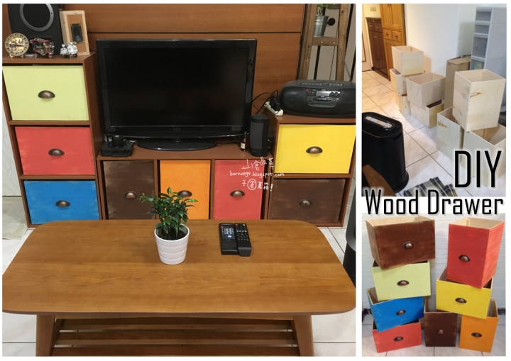 木工DIY學生三層櫃木抽屜，打造專屬手作電視櫃
