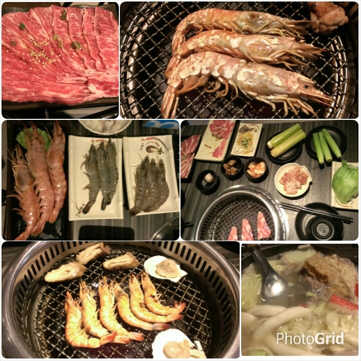 [烤肉/燒肉/火鍋/火烤兩吃]苗栗頭份尚順附近一喜燒肉~天使紅蝦超大隻~霜降牛~好好吃~