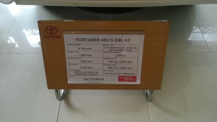菲律賓TOYOT全新 Fortuner跟 全新 Innova