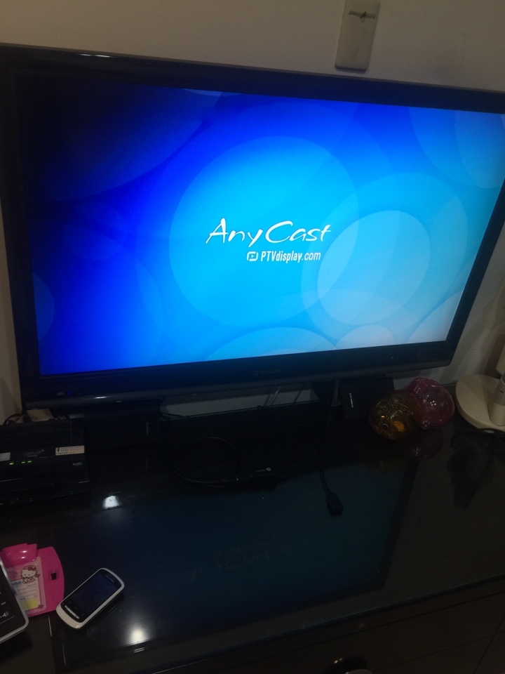 anycast 電視棒 螢幕卡住畫面 也沒有出現 WIFI ?