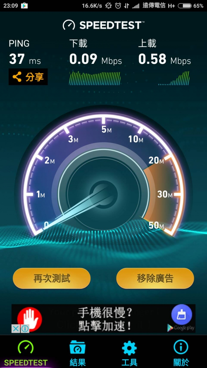 剛轉遠傳由中方案,3G連線速度...(已報修)