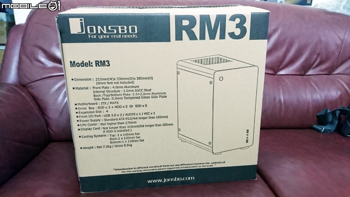 [開箱-機殼]喬思伯 RM3 玻璃 鈦灰色版....外加新Power事件