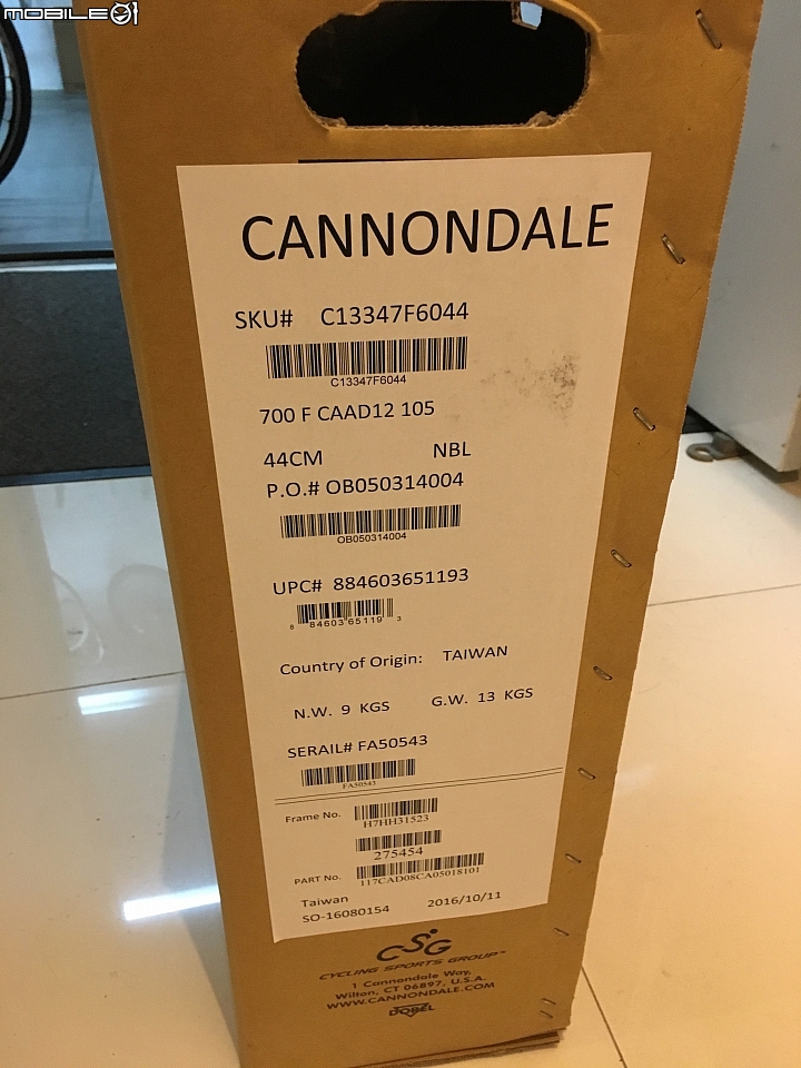 [深情的開箱]Cannondale 2017 CAAD12 WOMEN'S 105-女車(圖多慎入）