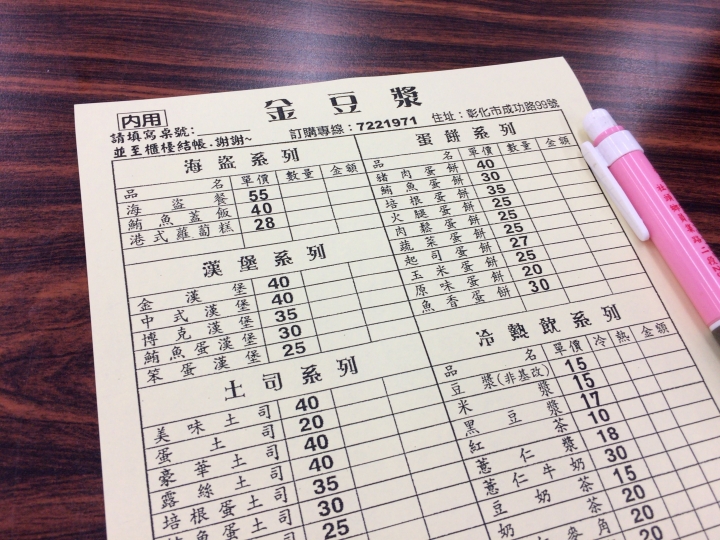 【美食。食記】彰化 今非昔比 有點惆悵 金豆漿 早餐 早午餐 飯團