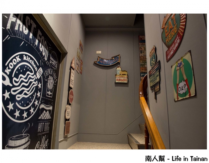 【台南市東區-美食】限量餐點│手工漢堡肉│主廚特製餐點│巷弄中的美式小餐館~~Kook美式餐廳
