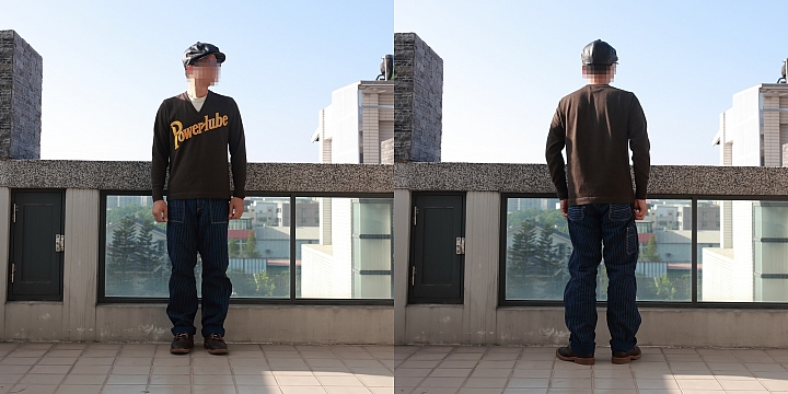[復古毛衣] Freewheelers "POWER-LUBE MOTOR OIL" V NECK JERSEY