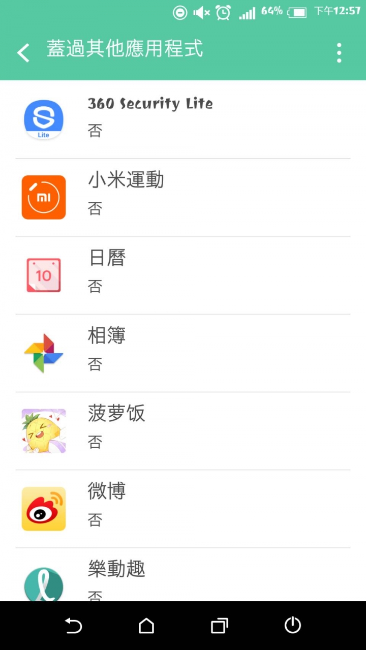 Htc m8 偵測畫面重疊！！請求高人指點T^T