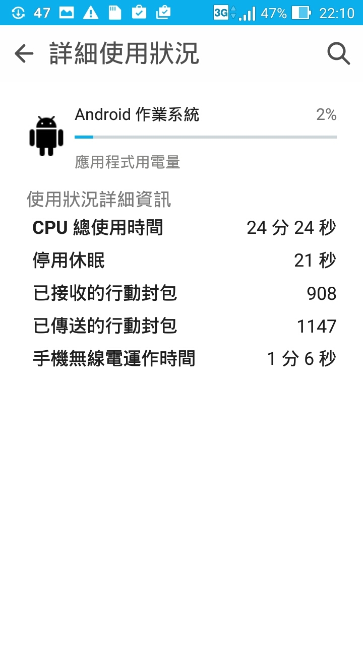 ze550kl 看youtube 這樣耗電正常嗎?及待機8小時 要如何達到耗電2%?