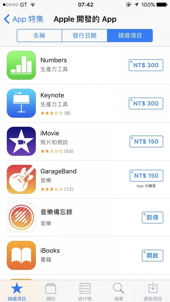 iphone 7 10.1.1 內建免費app都不見(numbers.keynote.imovie.garageband)
