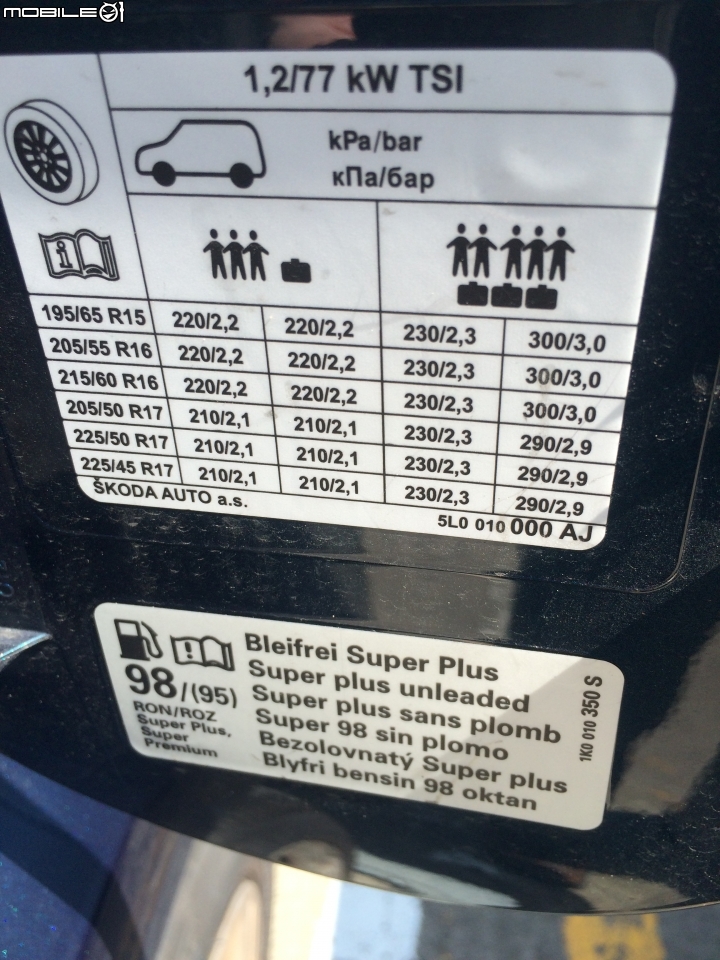請問 舊款的 Fabia 1.2 & Yeti 1.2 兩台車的原廠鐵圈+輪胎對換?
