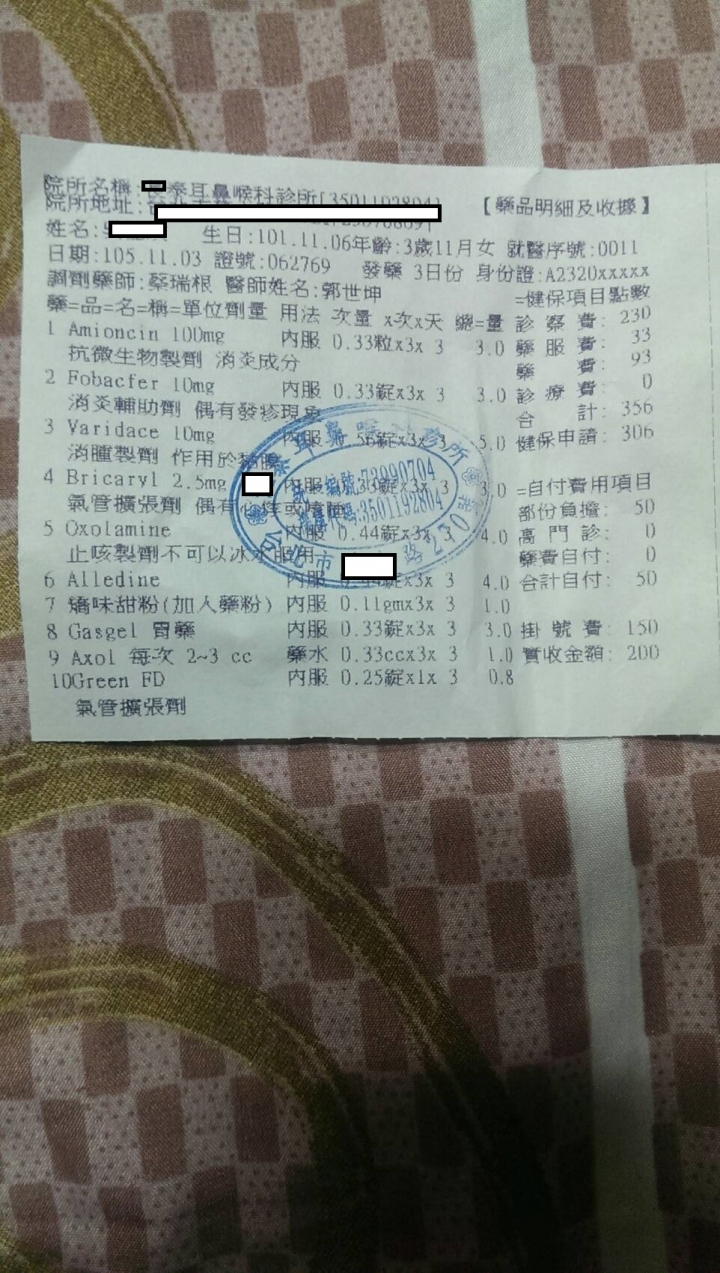 其怪，這間診所開的藥名....有些查不到，是怎麼一回事．．．．．