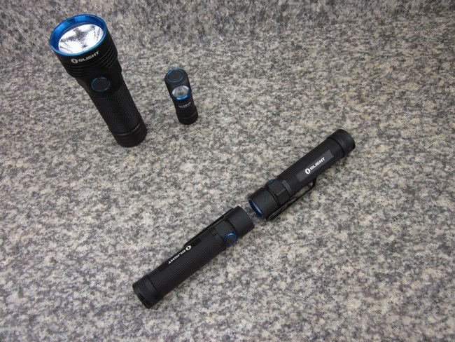 OLIGHT H1(16340) & S2R (18650) & R50 (26650)  多用型頭燈處女之作 和  輕.重兩級量隨充EDC