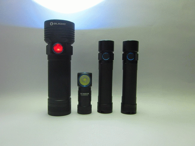 OLIGHT H1(16340) & S2R (18650) & R50 (26650)  多用型頭燈處女之作 和  輕.重兩級量隨充EDC
