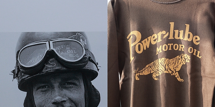 [復古毛衣] Freewheelers "POWER-LUBE MOTOR OIL" V NECK JERSEY