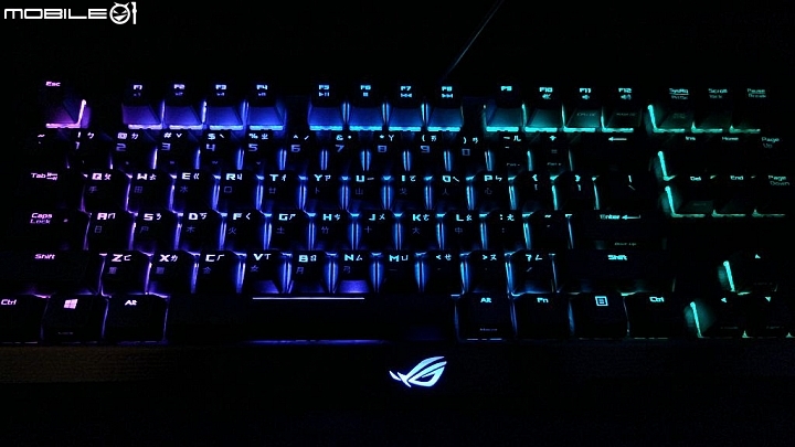 信仰開箱 ROG Claymore RGB 可分離組合機械鍵盤