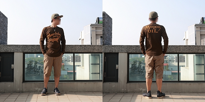 [復古毛衣] Freewheelers "POWER-LUBE MOTOR OIL" V NECK JERSEY