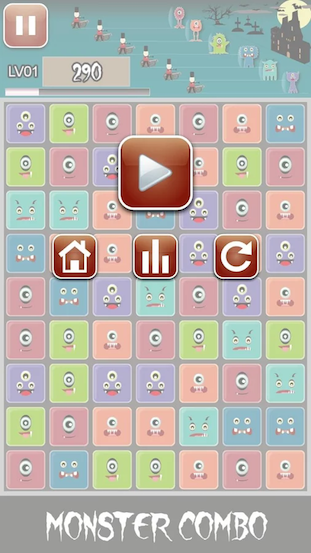 [自製遊戲分享] 怪物連擊消消樂 - JustSW