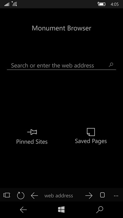 monument 支援分屏和多視窗的瀏覽器[win10m專屬]