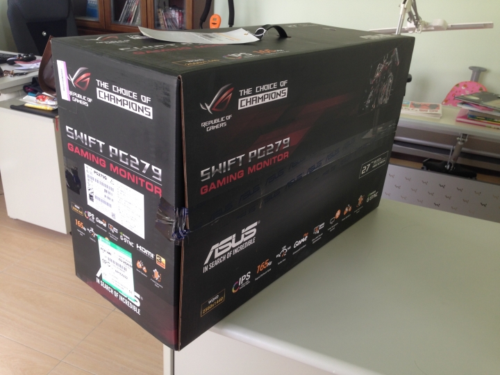 ASUS PG279Q簡單開箱 給在選4K 2K的人做參考