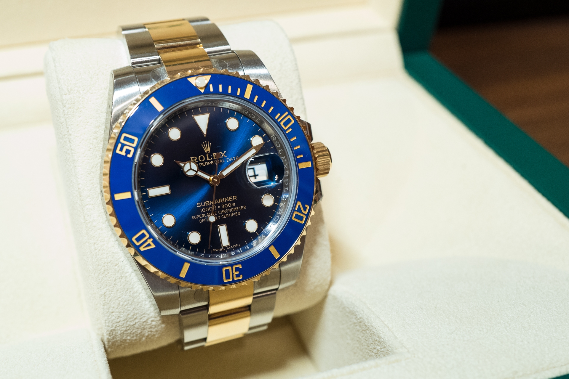 [開箱] 勞力士 Rolex 116613LB 夢幻藍半金水鬼