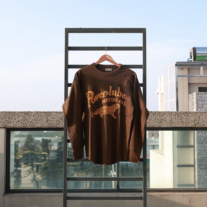 [復古毛衣] Freewheelers "POWER-LUBE MOTOR OIL" V NECK JERSEY
