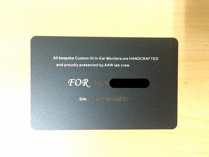 [開箱] 人生第一支客製耳機 AAW  -  W500（圖多）