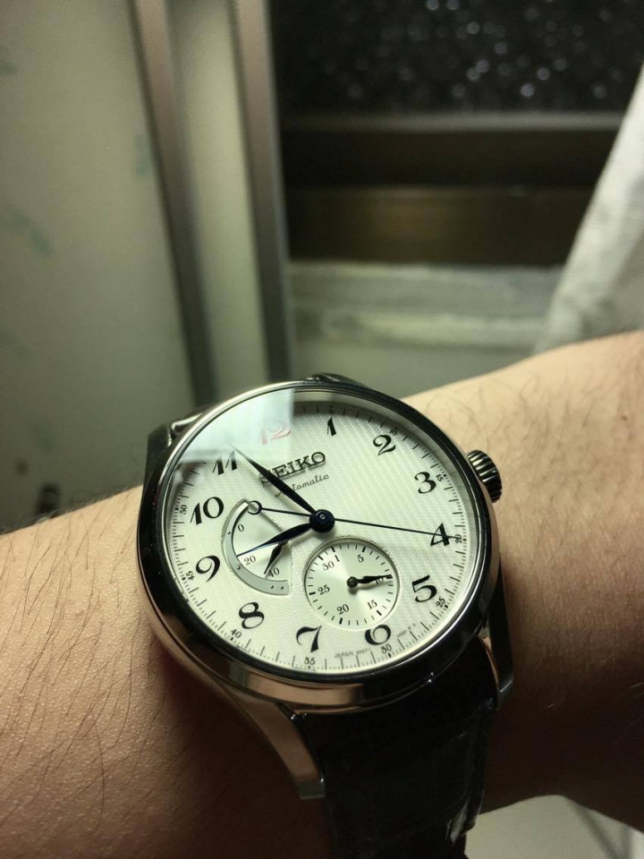 精工SEIKO 60週年紀念 PRESAGE 白面動力儲存腕錶