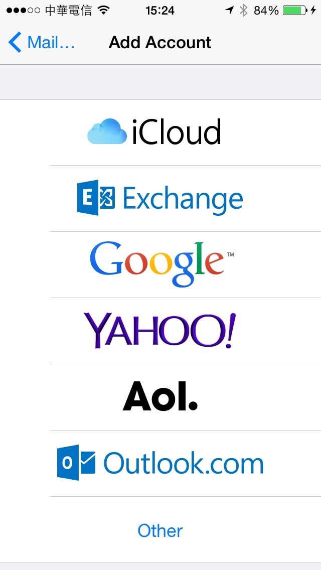 求救: iphone 5 設定Hotmail