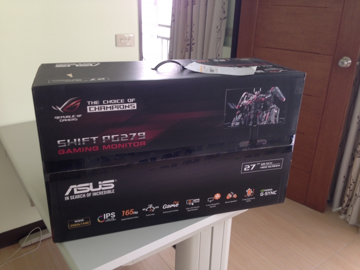 ASUS PG279Q簡單開箱 給在選4K 2K的人做參考