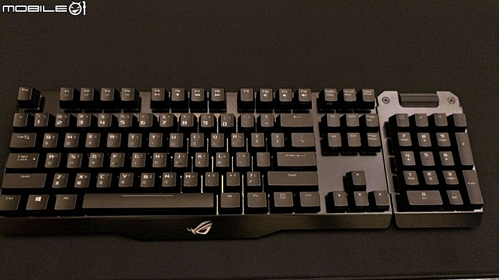 信仰開箱 ROG Claymore RGB 可分離組合機械鍵盤