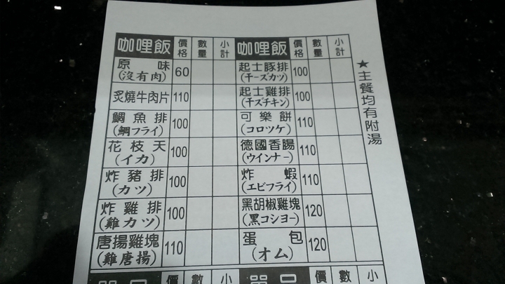 [日式咖哩]彰化市後火車站木下食堂日式咖哩飯~日本人開的店~平價好吃實在~