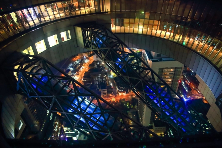 【玩 日本】大阪 梅田空中庭園展望台360度大阪無敵夜景(含交通介紹)