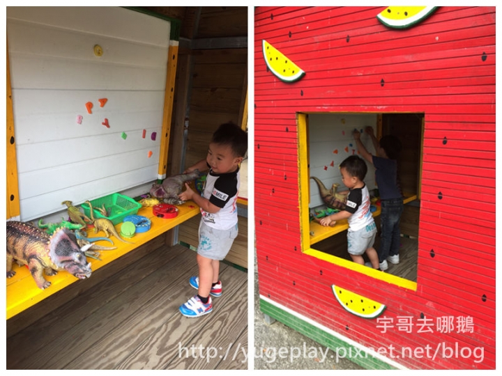 【宇哥去新竹】北埔的西瓜莊園.有可遮陽沙坑/小火車/攀岩/溜滑梯/塗鴉區/大草皮/Pizza DIY/各式童玩/大草皮/免費的運動器材借用/非常親民又好玩的親子旅遊點