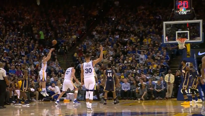 今天的Klay Thompson 太神啦！29分鐘砍60分！