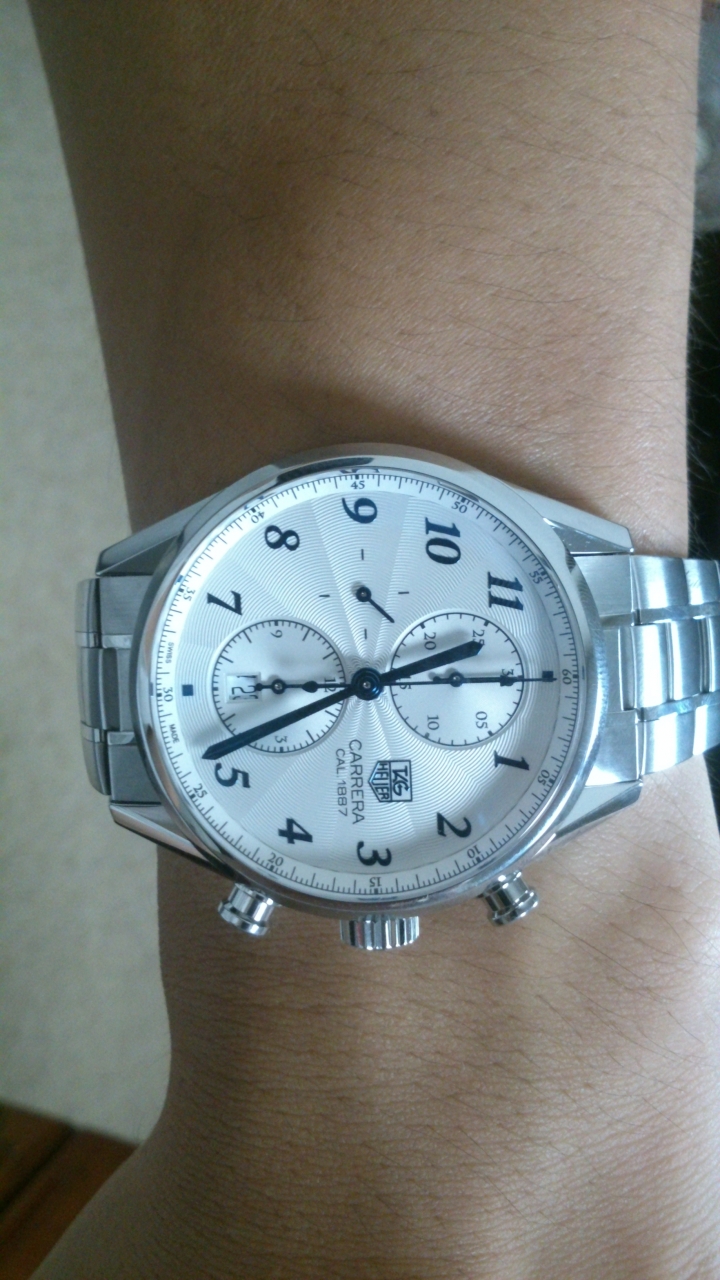 豪雅 Tag Heuer的經典工藝~~Carrera系列1887藍鋼針開箱