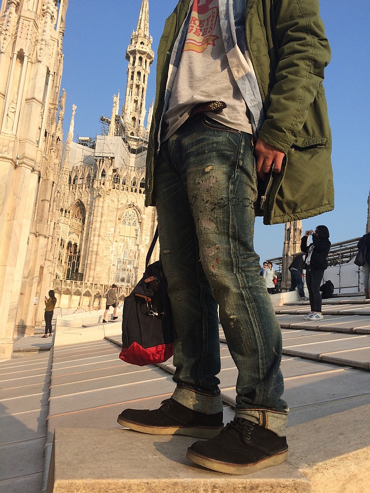 遲來的Jeansda芬里爾修身版縛狼鎖古董褲開箱