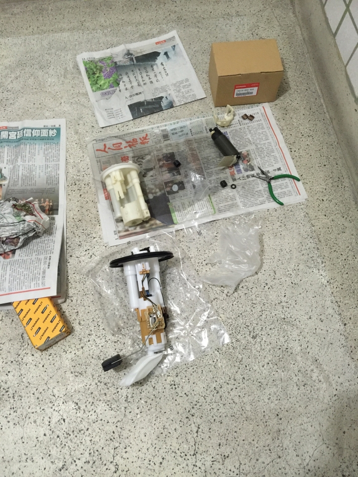 accord7-3.0汽油泵壞了原廠太貴只好自己來了