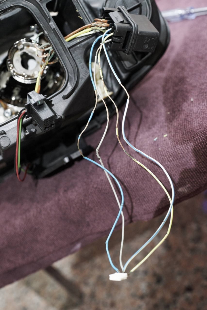 2005 AUDI A3 8P 2.0T 大燈脆化包透明熱縮套管 DIY