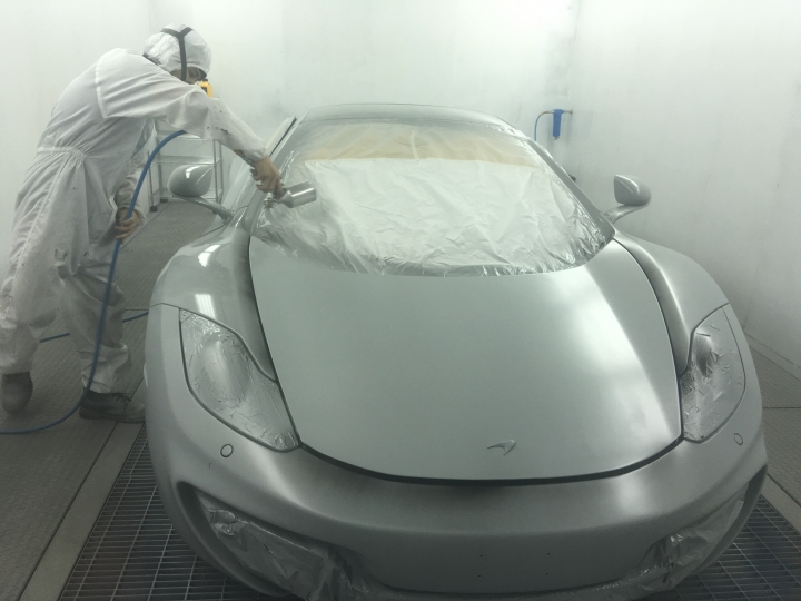【分享】McLaren MP4-12C 噴膜改色 消光金屬灰